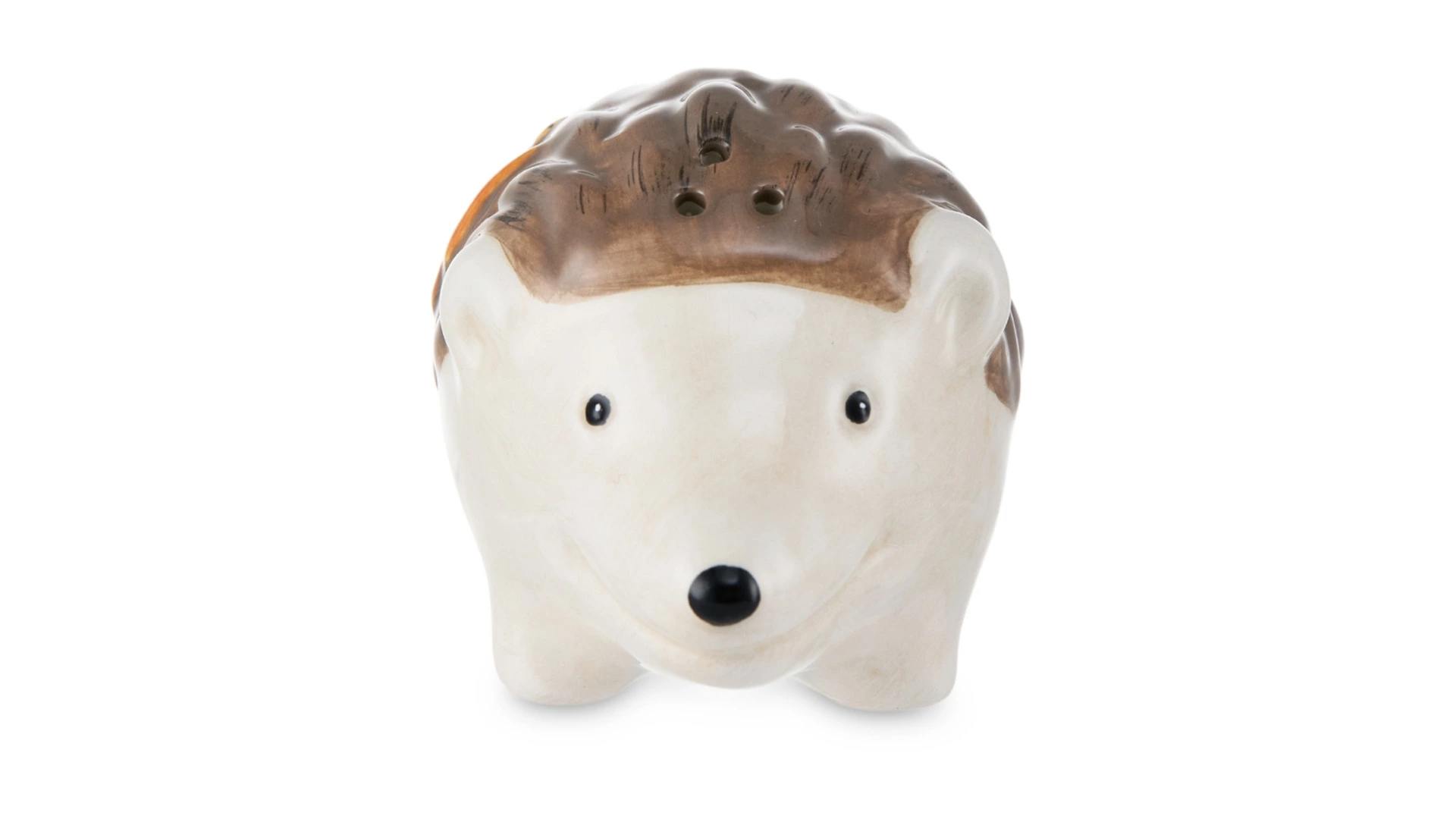 Набор из керамических солонки и перечницы Ежик и Орех, декор